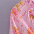 Hit Color Slimming Dresses for Women V Neck Long Sleeve High Waist Temperament Mini Dress Female Fashion