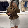 Upgraded Thick Wrap Front Tie Padded Jacket Kimono Style Collar Long Sleeve Loose Warm Daily Women Coat 2026 Winter Cotton Coats