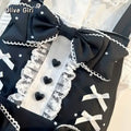 Olivegirl Sweet Dress Lolita Kawaii Vintage Women Girl Tea Party Cosplay Pink Polka Dot Lace Bow Tiered Cake Suspender Dress