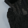 2026 Elegant Black Lace Spaghetti-Strap Maxi Dress Black Floral Lace Party Evening Gown Birthday Prom Vestidos