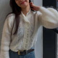 Women Fashion Cardigan Spring Autumn Solid Lace-Up Single-Button Sweaters Chic Casual Commuter New 2026 Female Jumpers