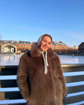 Winter Imitation Fox Fur Mid-length Coat For Women Fashion Artificial Lapel Thicken Streetwear Faux Fur Jacket Lady
