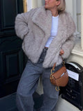 Solid Temperament Jackets For Women Lapel Long Sleeve Patchwork Buttons Designer Coats Female Fashion Style Clothes