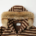 2026 Winter Hooded Striped Teddy Fur Coat Women Brand Street Fashion Girls Oversized Faux Lamb Fur Jacket Warm Overcoat