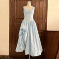Glamorous Elegant Pink Halter Dress for Women Sleeveless Corset Waist High Slit Ball Gown for Luxury Dinners Celebrations