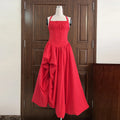Glamorous Elegant Pink Halter Dress for Women Sleeveless Corset Waist High Slit Ball Gown for Luxury Dinners Celebrations