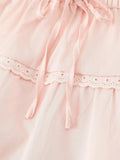 Casual Two Piece Set for Women Lapel Short Sleeve Slim Top Mid Waist Spliced Bow Short Skirts Sweet Outfit Female
