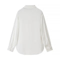Solid Three Piece Set for Women Lapel Long Sleeve Loose T Shirts Halter Vest High Waist Pant Sets Female
