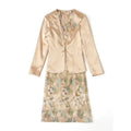 Classic Champagne Golden Mother Bride Cheongsam Dresses Chinese Embroidered Wedding Evening Dress for Women Party
