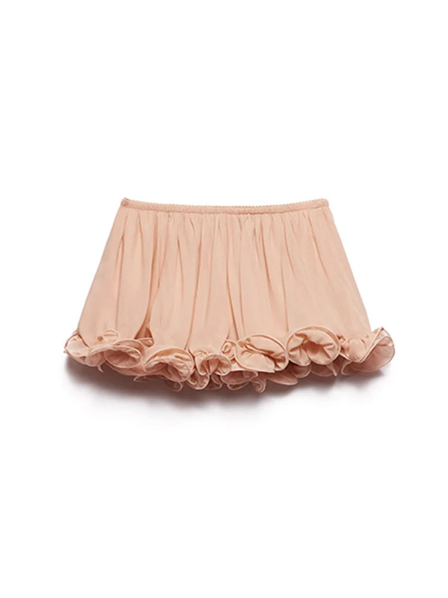 Solid Slimming Two Piece Set for Women O Neck Sleeveless Top High Waist Irregular Skirt Sets Female Fashion