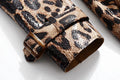 High Quality Winter New Snake Print Coat Women Sexy Belt Slim Patent Leather Washed Coats Female Elegant Fashion Party Clothing