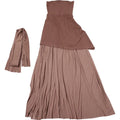 Solid Slimming Side Split Dress for Women Strapless Skeeveless High Waist Sexy Dresses Female Fashion New