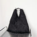 00s Cool Y2k Street Girls Hot Fluffy Furry Shoulder Bag Women Luxury Brand Fashion Faux Fur Hobos Big Tote Bag Harajuku Handbags