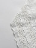 Vacation Asymmetrical Hem Tops for Women Halter Neck Sleeveless Pathwork Appliques Casual Beach Vest Female Clothes
