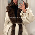 2026 Winter Luxury Fur Collar Puffer Bomber Jacket Women Warm Padded Quilted Parka Coat Iconic Fashion Girls Outerwears