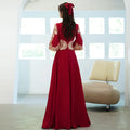 Summer Plus Size Red Toast Dress Bride Cheongsam Dress Chinese Style Wedding Engagement Toast Qipao Dress for Women