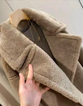 Original high-quality new women's clothing, European and American style fashionable double-sided double-layer coat jacket