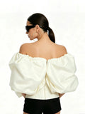 2026 Summer Solid Color Fashion Strapless fishbone corset topSexy Beach Party Slim Fit T-shirts Sweet Style Women's Wear