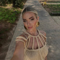 Solid Loose Hollow Out Dresses for Women O Neck Sleeveless High Waist Minimalist Dress Femle Clothes