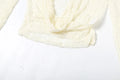Sexy See Through 3 Piece Set Women Halter Bra+Swing Collar Flared Sleeve T-Shirts+Skinny Shorts Fashion Elegant Set