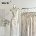 Olive Girl Red Embroidered Qipao for Garden Wedding 2026 Fairycore Photoshoot Everyday Wear S-XXL XS-3XL Plus Size Embroidered Romantic Cottagecore Garden Party Editorial Not Costume Qipao Cheongsam Chinese Dress Chinese Heritage Fashion Women