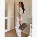 Collection Of Versatile Linen Midi Sets Square Neck Relaxed Fit Casual Day Wear Fashion Daily Linen Pants Women Summer 2026
