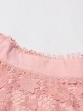 Solid Loose Two Piece Set For Women Lapel Long Sleeve Top High Waist Embroidery A Line Skirt Elegant Sets Female