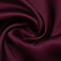 Chic Burgundy Long Sleeve Midi Dress for Women High Neck Slim Ruched Asymmetrical Skirt for Business Social Events