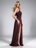 Sexy Prom Dresses for Women 2026 Off The Shoulder Solid Prom Gowns Long Draped Split Formal Party Dress