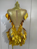 Elegant Sparkly Diamonds Pearl Mesh Stretch Mini Dress Women Evening Party Birthday Wedding Gown Photo Shoot Sexy Stage Outfit