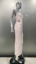 New Black Color Women Sleeveless Sexy Beading Strap Bodycon Long Dress Shinning Sequins Celebrate Elegant Evening Party Dress