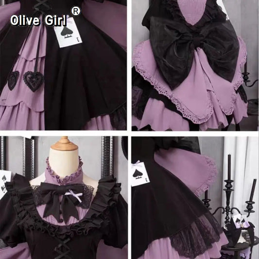 Olive Girl Romantic Lolita Dress for Ren Faire 2026 Fairycore Photoshoot Everyday Wear S-L XS-3XL Plus Size Romantic Cottagecore Editorial Not Costume Lolita Dress Chinese Heritage Fashion Women