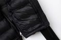 Women's stand-up collar pressure glue zipper Black splicing space cotton jacket jacket for women