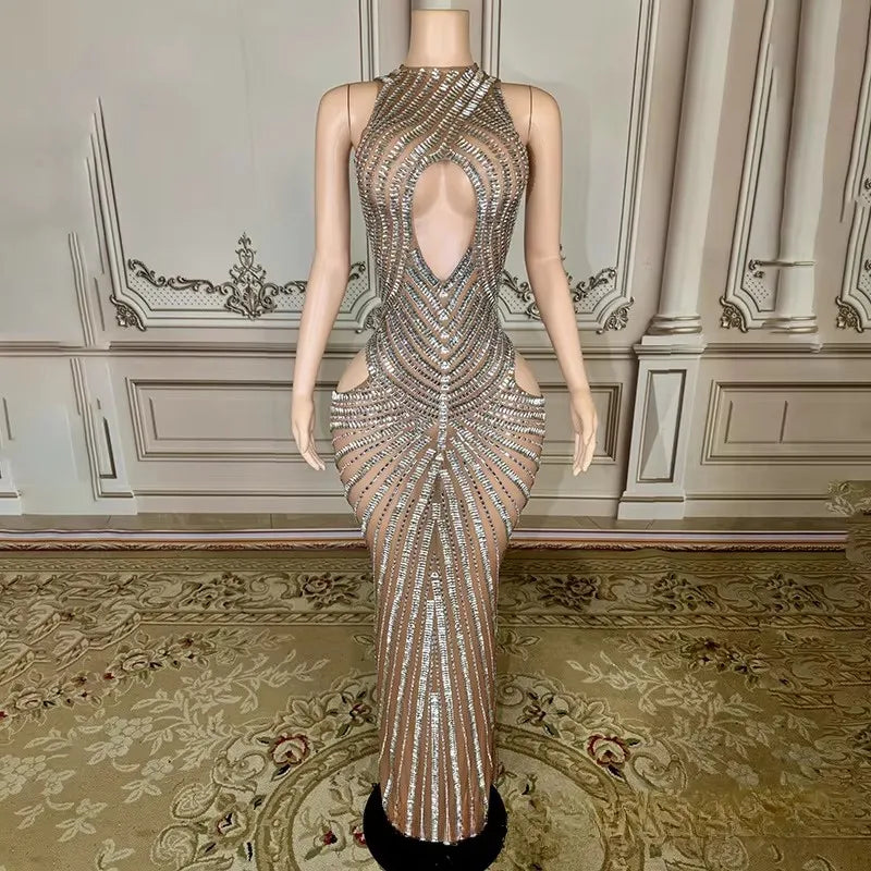 2026 Classic Red White Temperament Dress Birthday Party Light Luxury Model Catwalk Performance Dress Robe Femme Chic Et Élégante