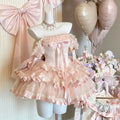 Olivegirl Summer Autumn Rose Lolita Sweet Girl Dress Cosplay Gothic Y2K Women Outfits High Waist JSK Princess Banquet Costumes