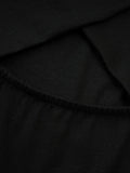Sexy Off Shoulder Hollow Out Slim T Shirt for Women Halter Long Sleeve Spliced Metal Buckle Temperament Tees Female Fashion