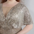 Plus Size Dress for Women Glitter Sequin Dresses Sexy Party Birthday Elegant Celebrity Floor Length Maxi Evening Dress