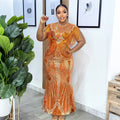Party Prom Dresses for Women African Dashiki Sequin Long Dress Dubai Muslim Kaftan Abayas Birthday Wedding Lady Clothing