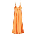 Solid Backless Stain Maxi Dress Women's Casual Spaghetti Strap V-neck High Waist Dresses 2026 Lady Summer Vacation Party Gowns
