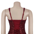 Prom Gowns European and American Temperament Backless Suspender Dress Solid Slim Draped Sequined Long Dresses for Women