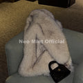 Trendy 2026 Winter Massive Faux Raccoon Fur Coats Women Luxury Fluffy Shawl Collar Fur Jacket Mountain Fashion Overcoat