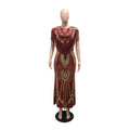 Party Prom Dresses for Women African Dashiki Sequin Long Dress Dubai Muslim Kaftan Abayas Birthday Wedding Lady Clothing