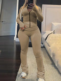 Fitness Women's Set Full Sleeve Jacket and Jogger Pants Suit  Autumn winter Active Two 2Piece Sets Outfits Tracksuit