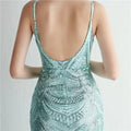 Women Strap Party Maxi Dress Sexy V Neck Evening Dress Celebrity Purple Sequin Dress Long Prom Formal Occasion  Dress