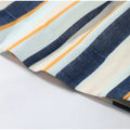 Boho Colorful Stripe Midi Skirt Set Turn Down Collar Single Breasted Long Sleeve Shirt Fitted Waist Flowy Women Skirts Outfits