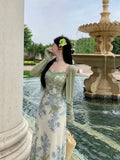 Olive Girl Romantic Dress for Garden Wedding 2026 Fairycore Photoshoot Everyday Wear S-XXL XS-3XL Plus Size Romantic Cottagecore Garden Party Editorial Not Costume Dress Chinese Heritage Fashion Women
