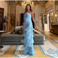 Ladies Strapless Fringe Maxi Gown Tiered Asymmetrical Sleeveless Slim Robe Summer Beach Club Cocktail 2026 New Chic Hot Vestidos