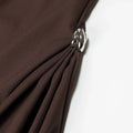 Solid Minimalist Slimming Dresses for Women O Neck Sleeveless High Waist Temperament Dress Female New