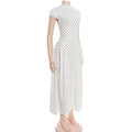 Elegant Polka Dot Long Dress Women's High Waist A-line Maxi Dresses Evening Party Summer Holiday Resort Blue Black Green White