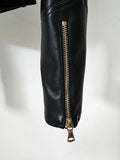 2026 New Slim Double Dreasted Pu Faux Leather Short Jacket with Belt Streetwear Female Retro Moto Biker Coat Outwear